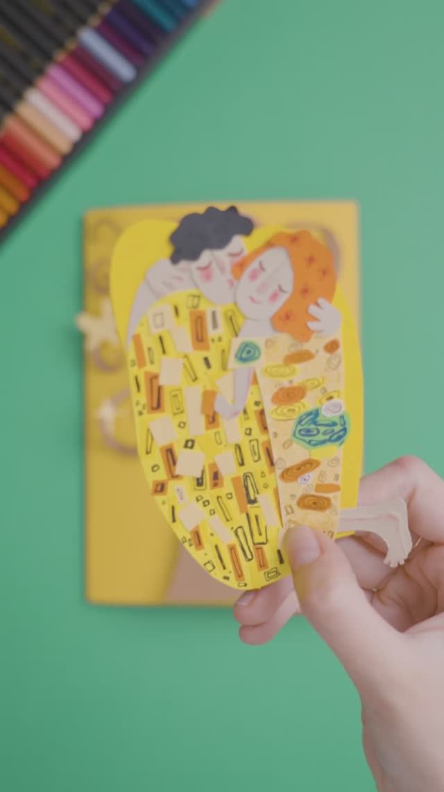 Мастер-класс Открытка, вдохновлённая шедеврами Густава Климта и созданная с Kores