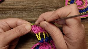 Рачий шаг крючком по спирали