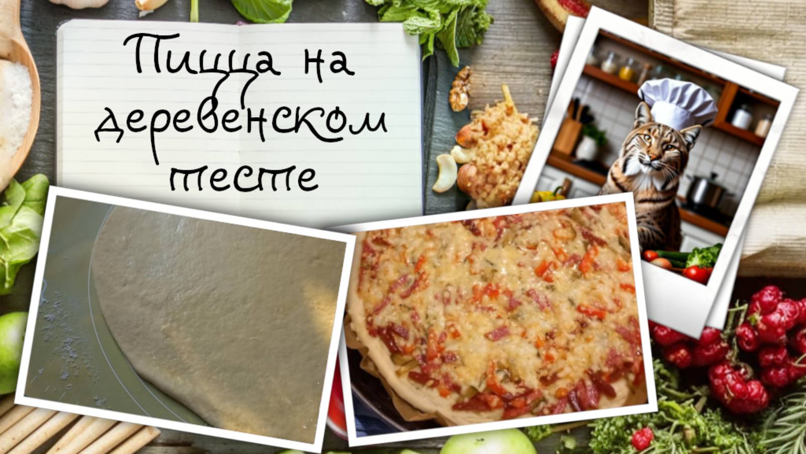 Домашняя пицца на деревенском тесте