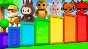 ВЫЖИВАНИЕ В ОГРОМНЫХ ЦВЕТНЫХ ИСПЫТАНИЯХ ЛАБУБУ СПРУНКИ В МАЙНКРАФТ