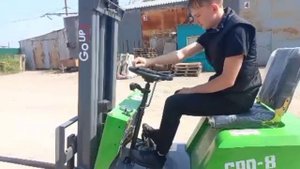 Самый бюджетный вилочный погрузчик GoUP Forklift 800 kg // ООО "Детали Подъема"