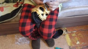 распаковка с wildberries  сланцы череп