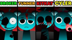 🎭 INCREDIBOX SPRUNKI | SPECIAL TREATMENT: BROKER, TUNNER, KITKAT, CYLER! 💎
