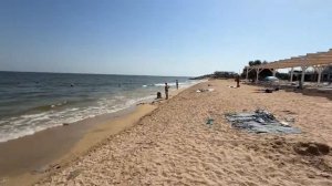 Голубицкая Азовское море Центральный пляж сегодня 29 июля 2025. Погода в Голубицкой сейчас.