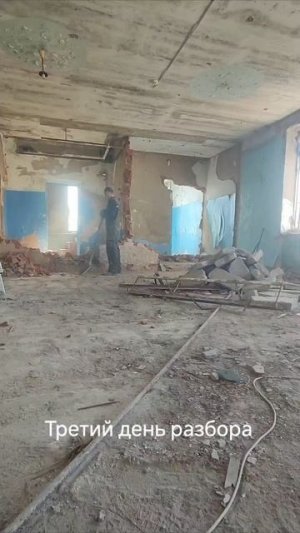 История одного дня. Демонтаж туалета. 2 этаж. Левое крыло. 08.03.2025 г. День 3. Часть 1.
#Было_стал