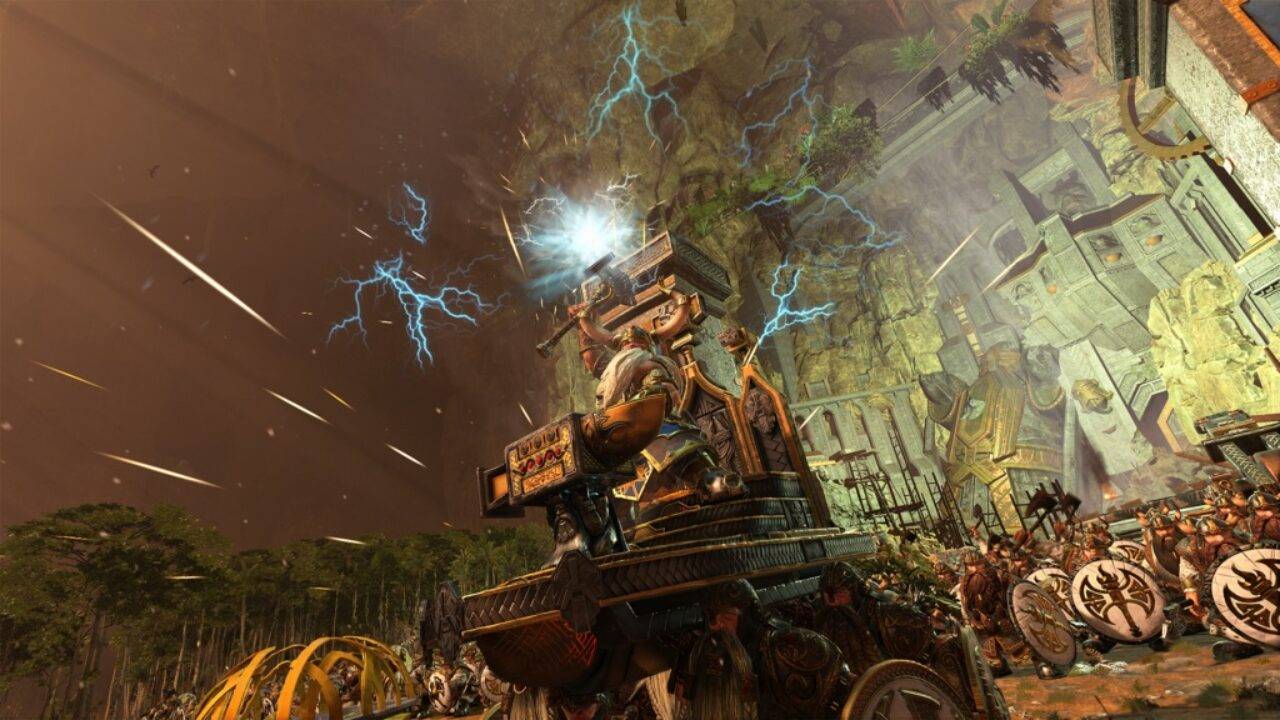 Тотал вар вархаммер 3 прохождение за Торека Железноброва часть 2 ( огнемётчики -имба )