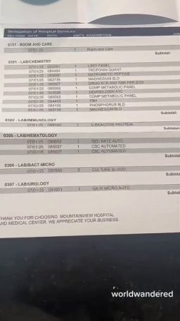 Гражданин США первый раз в жизни попал в больницу