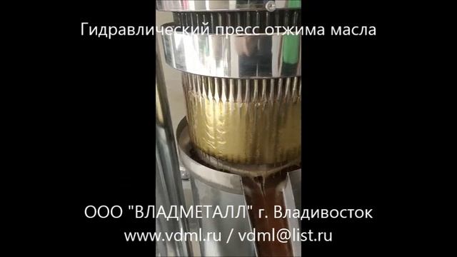 Гидравлический пресс для отжима подсолнечного масла из орехов, растительных культур, семечек смотреть онлайн