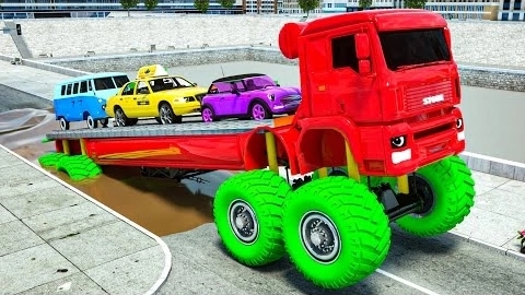 Мультфильмы для малышей мультик про камаз и маленькие машинки песенка