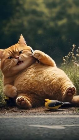 Вот это поворот ! Рыжий котик