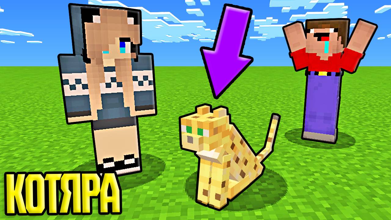 МАЙНКРАФТ НО ДЕВУШКА ЛАРА ПРО ЗАВЕЛА КОТЁНКА смотреть онлайн