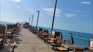 Сочи Лазаревское Центральный пляж сегодня 29 июля 2025. Обстановка на пляже, море и погода сейчас