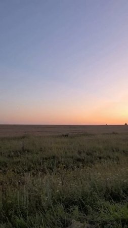 Вечер в деревне, закат
