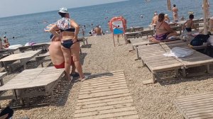Анапа. Чистейшее море на пляже Высокий Берег. 29 июля 2025