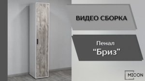 Видео сборка. Прихожая Бриз. Пенал.