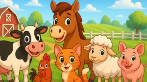 ДЕТСКИЙ МУЛЬТИК: Звуки весёлой фермы!