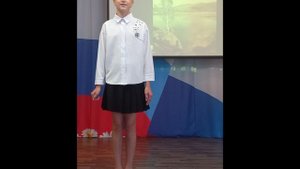Нестерова Дарья, 11 лет. Н. М. Рубцов. "Северная берёза"