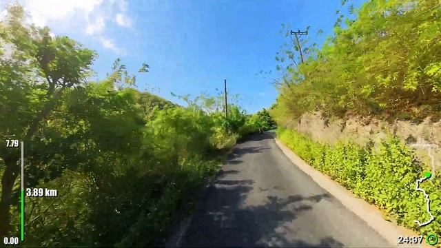 Virtual Running Video for Treadmill With Music on Nusa Penida Island Bali