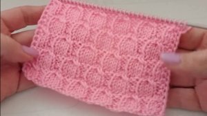 Красивый, несложный, плотный узор спицами.