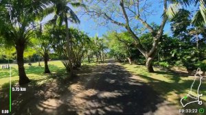 Virtual Running Video for Tredmill with Music in Paradise Bali Island