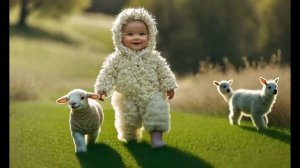 девочка в костюме овечки попала в семью овц
