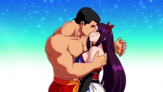 Качок, парень, пресс, аниме, большие формы, поцелует девушку