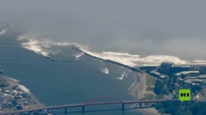 مشاهد لتسونامي يضرب اليابان بعد زلزال بقوة 8.8 درجة قبالة روسيا