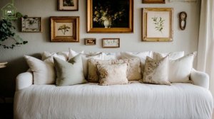 Осенняя гостиная в деревенском стиле фото идеи для вдохновения (1)