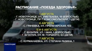 СТАЛ ИЗВЕСТЕН ГРАФИК РАБОТЫ «ПОЕЗДА ЗДОРОВЬЯ» В БЛИЖАЙШЕЕ ВРЕМЯ