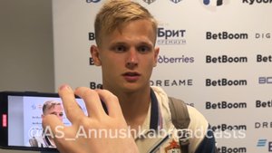 Владислав Тороп дал комментарий журналистам после игры