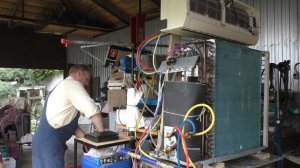 Заправка сплит системы хладагентом ЭКО ФРИЗ #生态冷冻 #eco freeze