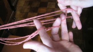 Плетение шнура на пальцах