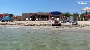 Крым Черноморское Гусиный пляж сегодня 30 июля 2025. Море и погода в Крыму сейчас. Обстановка