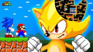 Если бы Марио и Соник попытались пройти лабиринт с золотой головой Соника