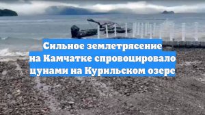 Сильное землетрясение на Камчатке спровоцировало цунами на Курильском озере