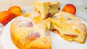 Потрясающий БЫСТРЫЙ ПИРОГ С ФРУКТАМИ 🍑🍑🍑