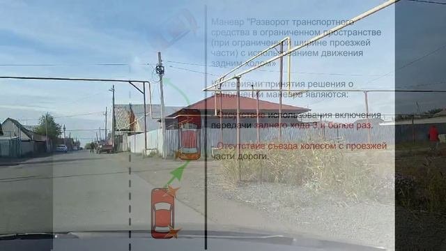 Разворот в ограниченном пространстве