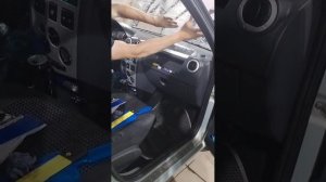 занос плёнки внутрь и отжим воды ,рено логон пленка Spectrol 85%