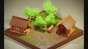 Low Poly Forest House in Blender 3.1 - 3D Modelling and Rendering