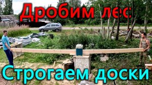 Огород зарос травой, дом зарос деревьями - прополем и то и другое! Надо отстрогать много досок.