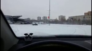 дрифт киа спортейдж вокруг столба