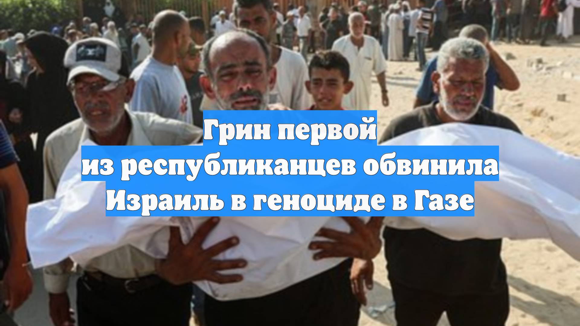 Грин первой из республиканцев обвинила Израиль в геноциде в Газе