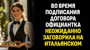 Жизненные истории. Во время подписания договора официантка неожиданно. Слушать аудиорассказ
