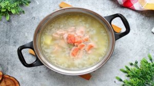 Финский суп из лосося со сливками