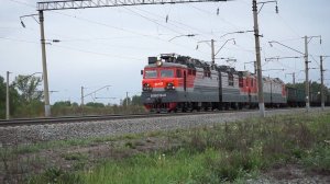 Электровоз ВЛ80С-840 с перегоняемым 2ЭС6-366 "Синара".