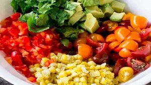 Быстрый овощной салат