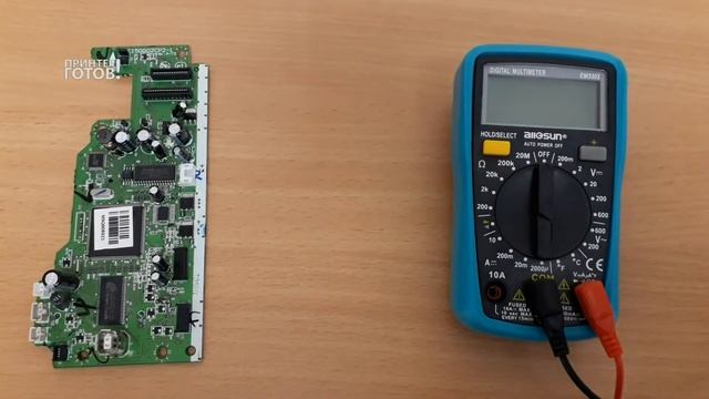 Проверка транзисторов A2169 C6017 на примере платы принтера Epson. смотреть онлайн