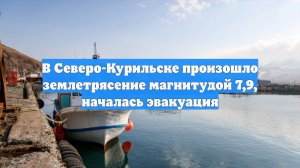 В Северо-Курильске произошло землетрясение магнитудой 7,9, началась эвакуация