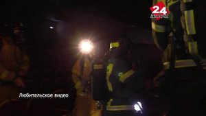 В НКЦ во время ремонтных работ загорелась сцена