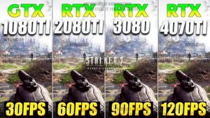 STALKER 2 ТЕСТ НА ОПТИМИЗАЦИЮ / ТЕСТ СТАЛКЕР 2 НА СРЕДНИХ И МОЩНЫХ ВИДЕОКАРТАХ